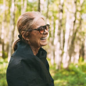 Gloria Steinem laughing