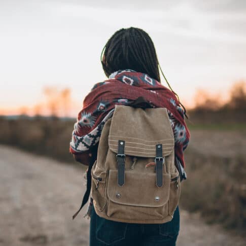 Woman hiking